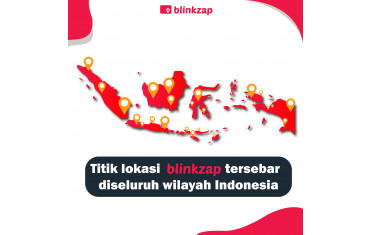 Blinkzap tersedia di semua kota di Indonesia