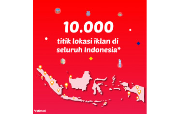 ada 10.000+ titik lokasi iklan diseluruh Indonesia